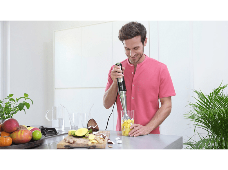 Batidora de mano - Braun MQ9187XL, 1000 W, 0.6 l, 21 Velocidades, Negro