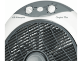 Ventilador de sobremesa - Orbegozo BF1030, Box fan, 30 cm, 6 aspas, Temporizador, Potencia 45W, Blanco