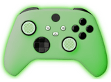 Funda - FR-TEC Silicone Skin + Grips, Para Xbox Series Controller Wireless, Brilla en la oscuridad, Verde