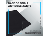 Alfombrilla gaming - Logitech G G840, Base antideslizante, Negro