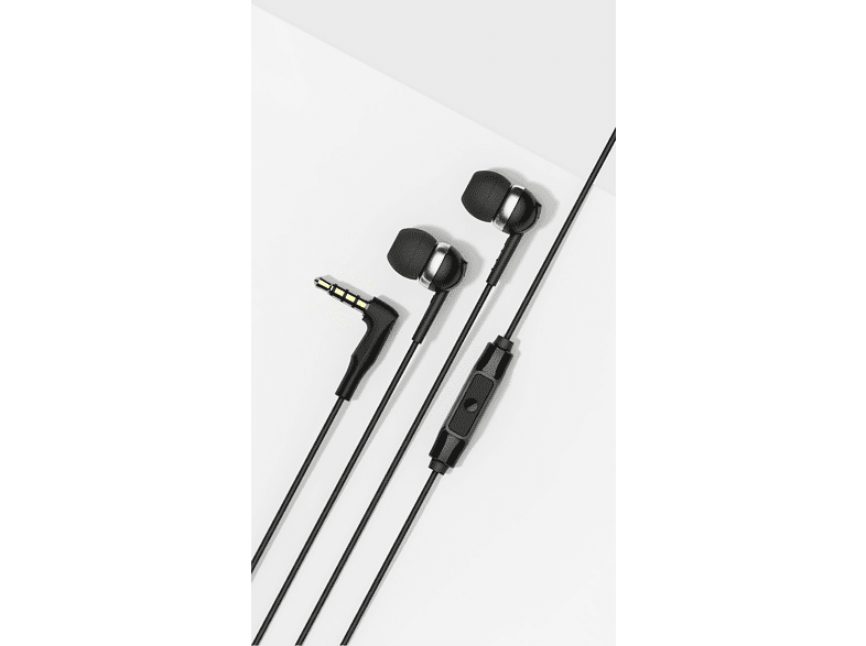 Auriculares de botón - Sennheiser CX 80S, Con cable, 119 dB, Cable de 1.2 m, Micrófono, Negro