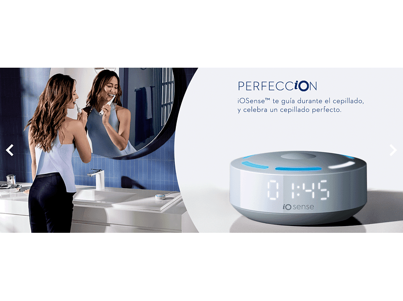 Cepillo eléctrico - Oral-B iO 10, Con 1 Cabezal Y 1 Estuche De Viaje De Carga, Diseñado Por Braun, Blanco
