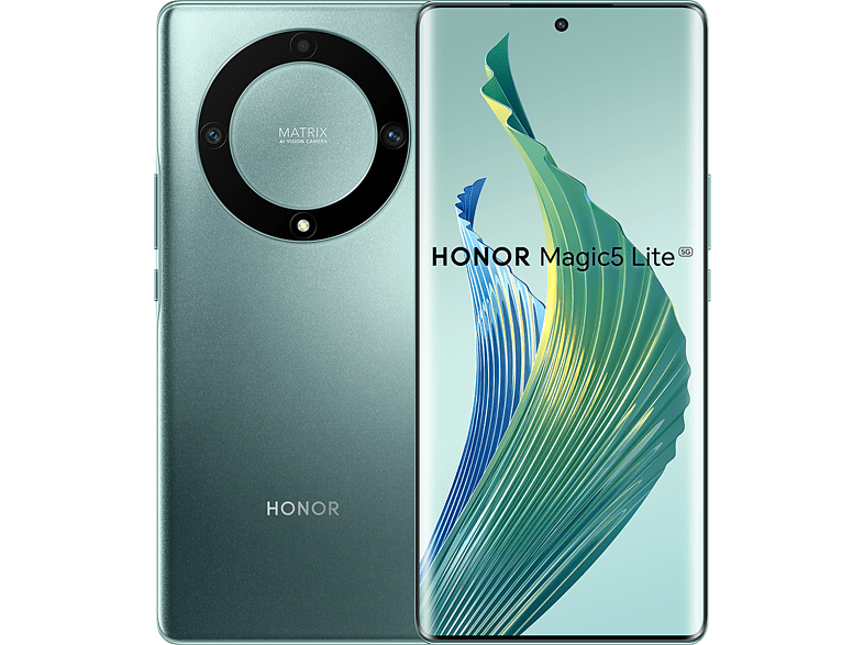 Móvil - Honor Magic5 Lite 5G, Emerald Green, 128GB, 6GB RAM, 6.67 Full HD+, Qualcomm® Snapdragon® 695, 5100 mAh, Android 12