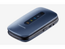 Móvil - Panasonic KX-TU456, Para mayores, 2.4", Botón SOS, Resistente Golpes, Compatible Audifonos-Azul