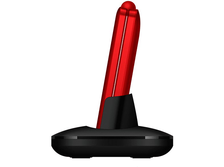 Móvil - Telefunken S740, Plegable, Para mayores, Bluetooth, 512 Mbit+4 GB, Pantalla 2.8, 320x240 Pixeles, Rojo