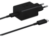 Cargador - Samsung EP-T1510XBEGEU, Cable USB-C, 1 m, 15W, Carga rápida, Negro