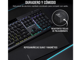 Teclado gaming - Corsair K70, USB, Retroiluminación RGB, Negro