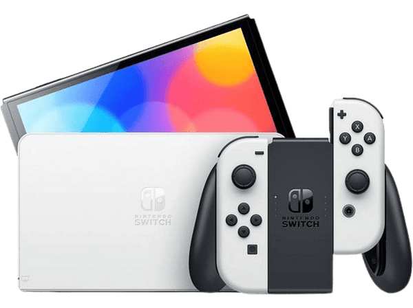Pack Consola - Nintendo Switch OLED, 7", Joy-Con, 64 GB, Blanco + Mario Kart 8