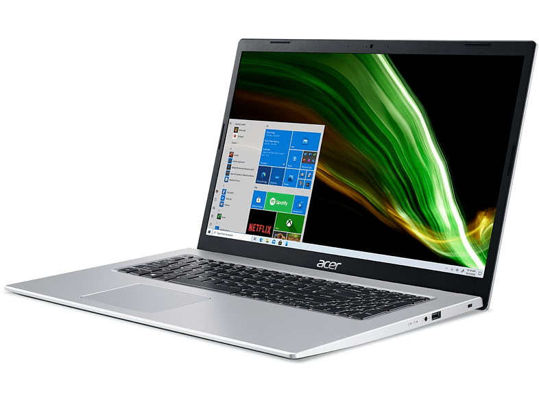 Portátil - Acer A317-53G-54LF, 17.3 Full HD, Intel® Core™ i5-1135G7, 8GB RAM, 512GB SSD, GeForce® MX350, Windows 11 Home