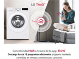 Lavadora carga frontal - LG F2WV3058S3W, AI Direct Drive™ con Vapor, 8.5 kg, 1200 rpm, 12 programas, Blanco