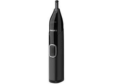 Cortapelos - Philips NT5650/16, Recortador de precisión para nariz, orejas y cejas, Negro