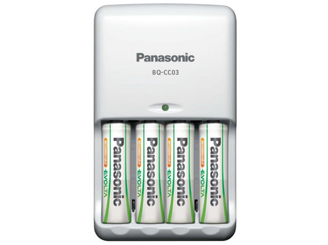 Panasonic BQ-CC03 Cargador de baterías para interior Blanco