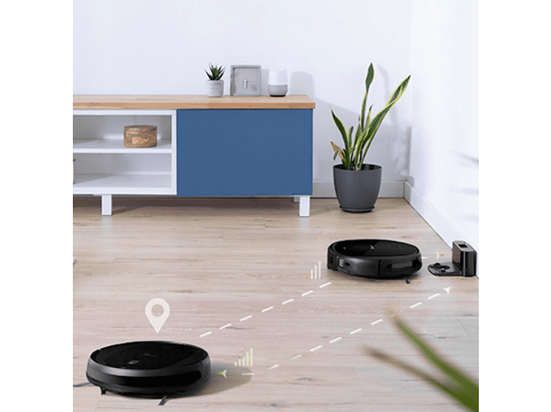 Robot aspirador - Cecotec Conga 2290 Ultra Home, 14.4 V, Autonomía 160 min, 64 dB, Sistema Virtual Map, Negro