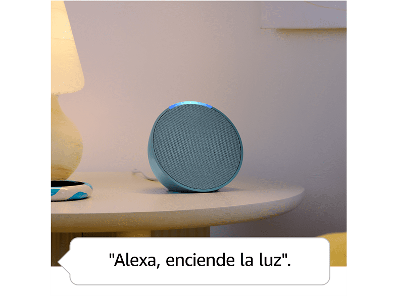 Altavoz inteligente - Amazon Echo Pop, Bluetooth con Alexa de sonido potente y compacto, Antracita