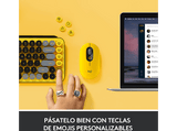 Teclado - Logitech POP Keys, Inalámbrico, Bluetooth, USB, Mecánico, QWERTY, Con teclas Emoji, Blast