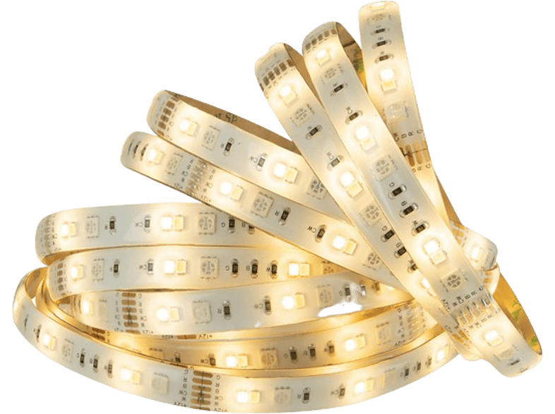 Luces LED - muvit MIOLST002, RGB + Blancos CCT, Wi-Fi, Google Home, Amazon Alexa, Blanco
