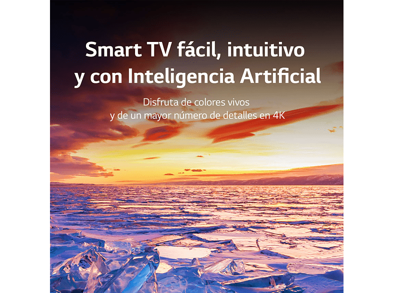 TV LED 75 - LG 75UQ81006LB, UHD 4K, Inteligente a5 Gen5 AI 4K, Smart TV, DVB-T2 (H.265), Negro