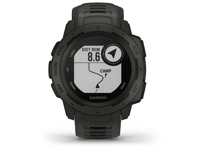 Smartwatch - Garmin Instinct 010-02064-00, 45 mm, GPS, Bluetooth, ANT+, 10 ATM, Negro