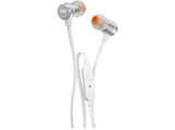 Auriculares Botón - JBL T290, Micrófono, Control remoto, Plata