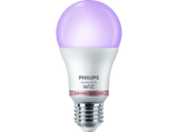 Bombilla inteligente - Philips Philips Smart LED, 8,5 W (Eq. 60 W) A60 E27, Luces de colores, Wi-Fi, Blanco