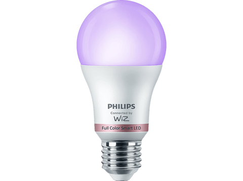 Bombilla inteligente - Philips Philips Smart LED, 8,5 W (Eq. 60 W) A60 E27, Luces de colores, Wi-Fi, Blanco