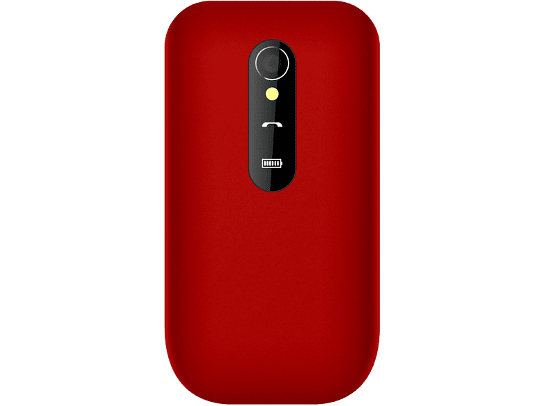 Móvil - Telefunken S450, Para mayores, 2.8, 32 MB, Teclas grandes, Botón SOS, Bluetooth, Rojo