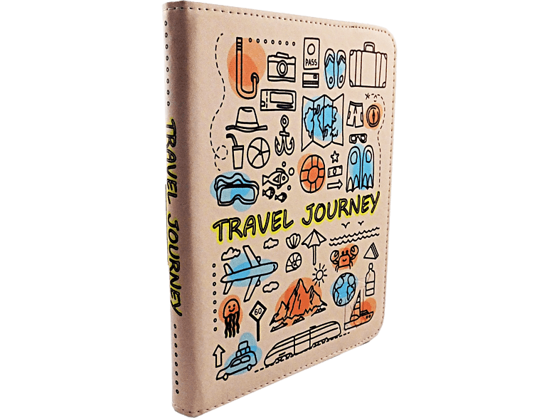 Funda eReader - Maillon Technologique Travel MTEBOOK6TRAVEL, Para eBook de 6, Tipo libro, Universal, Multicolor