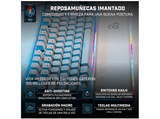 Teclado gaming - Newskill Gungnyr Pro, USB, Retroiluminación RGB, Blanco