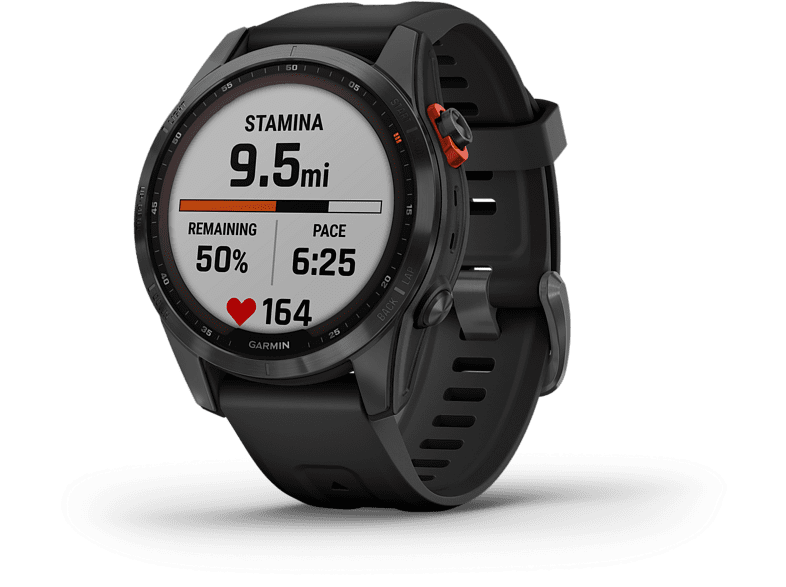 Reloj deportivo - Garmin Fēnix 7S Solar, Negro, 19.44 cm, 1.2 , Garmin Connect, Control táctil, WiFi