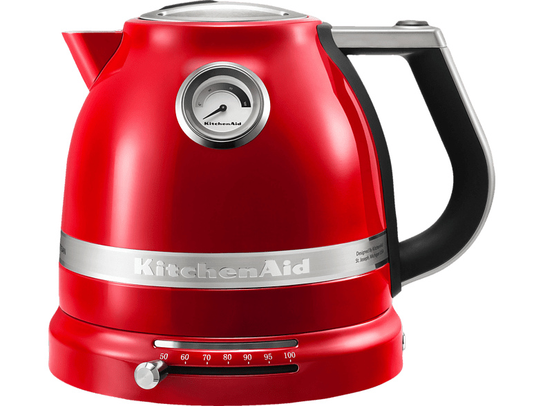 Hervidor de agua - Kitchen Aid 5KEK1522EER Potencia de 2400W, Capacidad 1.5L, Rojo