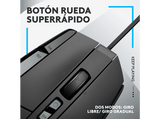 Ratón gaming - Logitech G G502 X, Con cable, 25.600 ppp, 13 botones programables, Negro