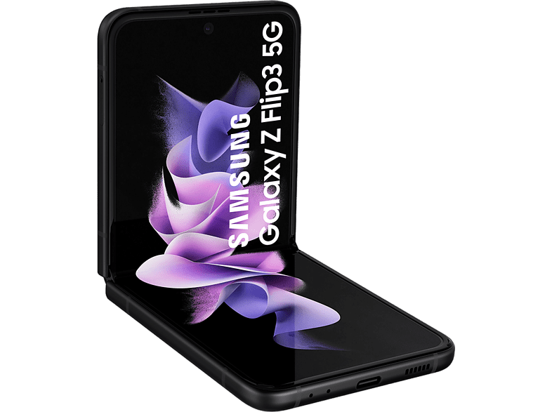 Móvil - Samsung Galaxy Z Flip3 5G New, Negro, 128 GB, 8 GB RAM, 6.7 FHD, Snapdragon 888, 3300 mAh, Android 11
