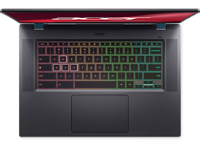 Portátil gaming - Acer Chromebook CBG516-1H-72EW, 16 WQXGA, Intel® Core™ i7-1260P, 16GB RAM, 256GB SSD, Iris® Xe, Chrome OS