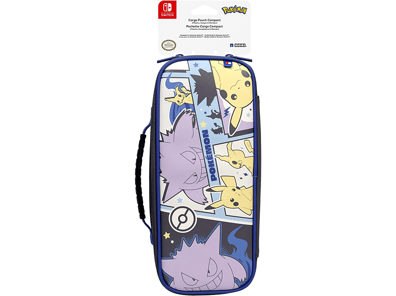 Funda - HORI Cargo Pouch Compact (Pikachu, Gengar y Mimikyu), Para Nintendo Switch, Multicolor