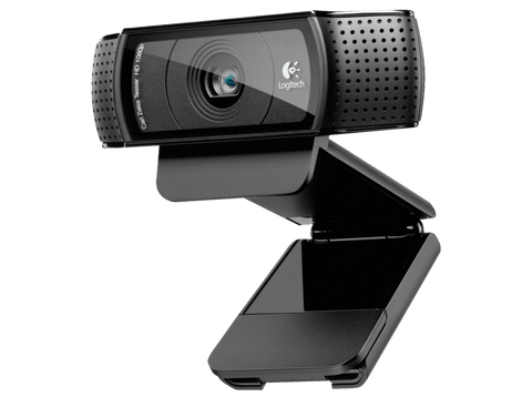 Webcam Full HD - Logitech C920, 1080p, negro