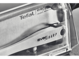 Cuchillo - Tefal Ever Sharp K2569004, Acero inoxidable, 16.5 cm, Inox + Funda afiladora
