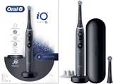 Cepillo eléctrico - Oral-B iO 8S, Con 2 Cabezales Y 1 Estuche De Viaje, Diseñado Por Braun, Negro