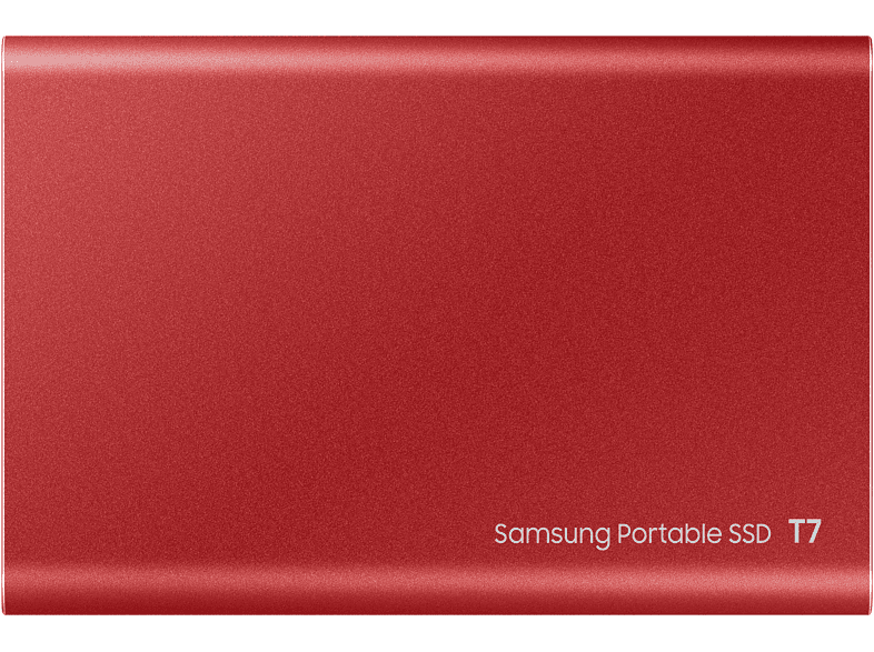 Disco duro SSD 1 TB - Samsung MU-PC1T0R, Externo, USB Tipo C, SSD, Rojo