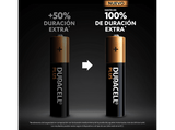 Pilas AAA - Duracell PLUS AAA LR03 / LR3, Pilas alcalinas, Pack 12 Uds, 1.5 V, MN2400, Universal, Negro