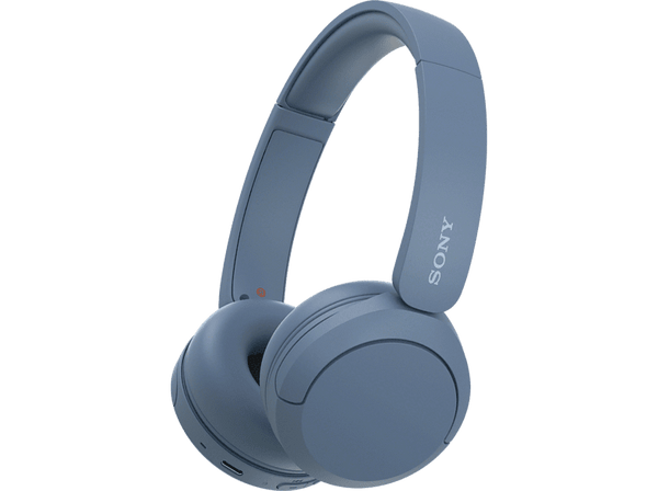 Auriculares inalámbricos - Sony WH-CH520, Bluetooth, 50 horas de autonomía, Carga rápida, 360 Audio, Conexión multipunto, Cascos estilo diadema, Azul
