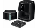 Freidora de aire - Jata JEFR1226, ‎1400 W, 4 l, Hasta 200ºC, Temporizador, Compatible Alexa, Negro