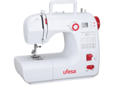 Máquina de coser - Ufesa SW 1201, 2 velocidades, 12 programas, Cortador hilo, Luz de costura, Blanco