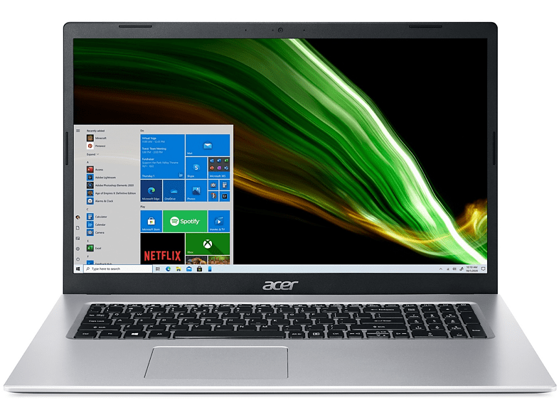Portátil - Acer A317-53G-54LF, 17.3 Full HD, Intel® Core™ i5-1135G7, 8GB RAM, 512GB SSD, GeForce® MX350, Windows 11 Home