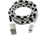 Cable USB - ISYIUC-4100-SB-L Lightning, 1 m, USB-A, Multicolor