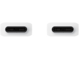 Cable USB C - Samsung EP-DX510JWEGEU, 1.8m, 5 A, Macho-Macho, Blanco