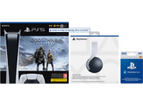 Consola - Sony PS5 Digital C, 825GB, 4K, Blanco + Auriculares gaming Pulse 3D + Juego God Of War: Ragnarok (código descarga) + Tarjeta 50€ PS Store