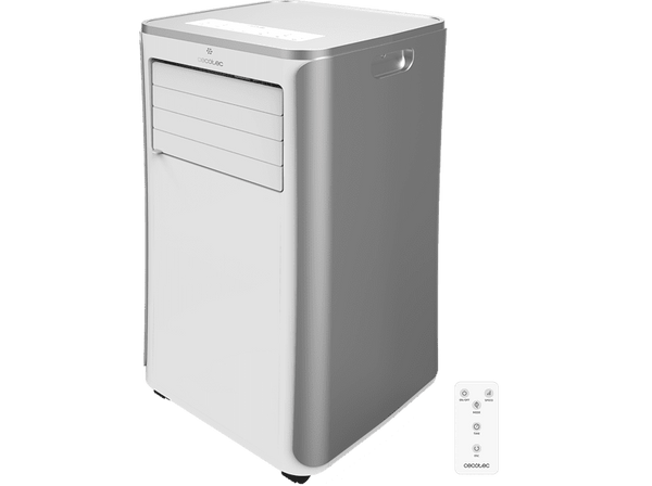 Aire acondicionado portátil - Cecotec ForceClima 9100 Soundless, 1010 W, 2268 fg/h, 4 modos, 2 velocidades, Silencioso, Mando a distancia, Blanco