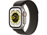Apple Watch Ultra (2022), GPS + Cellular, 49 mm, Caja de titanio, Cristal de zafiro, Correa Loop Trail en Talla S/M de color Negro/Gris
