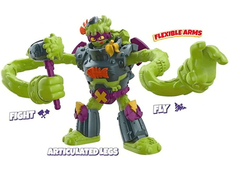 Figura - Sherwood SuperThings Superbot Power Arms Trasher, Multicolor