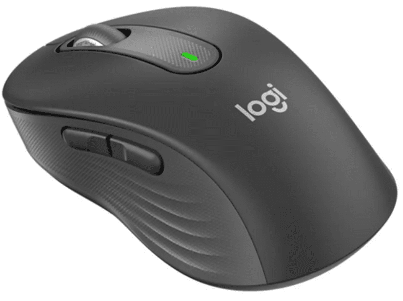 Ratón inalámbrico - Logitech Signature M650, 2000 ppp, 5 Botones, Bluetooth, Seguimiento óptico, Negro